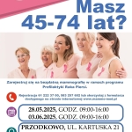 Bezpłatna mammografia w Przodkowie. Masz 45-74 lata, zarejestruj się i przyjdź!